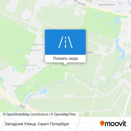 Карта Западная Улица