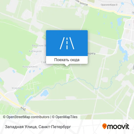 Карта Западная Улица