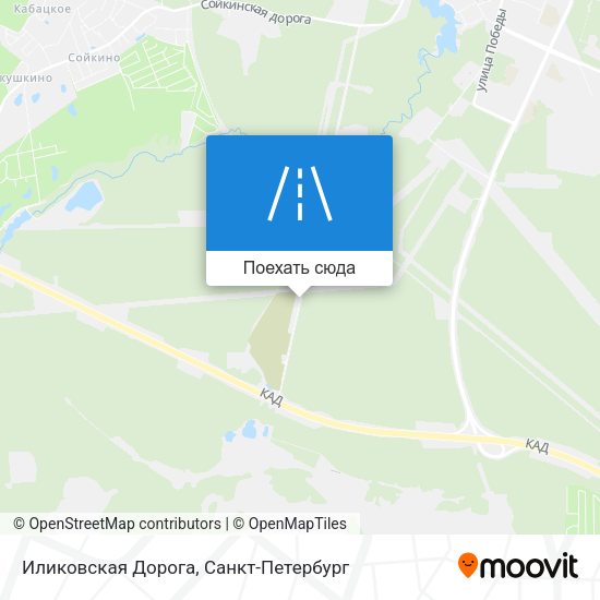 Карта Иликовская Дорога