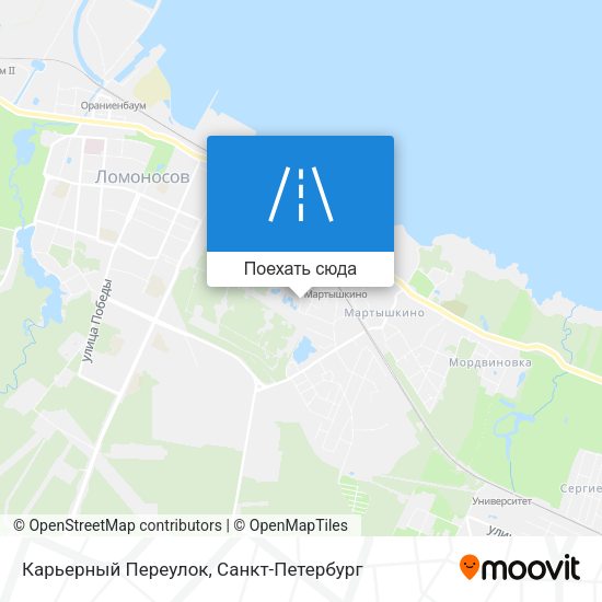 Карта Карьерный Переулок