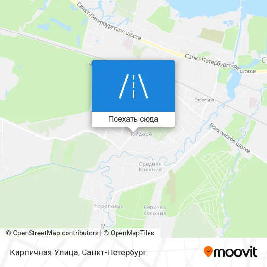 Карта Кирпичная Улица
