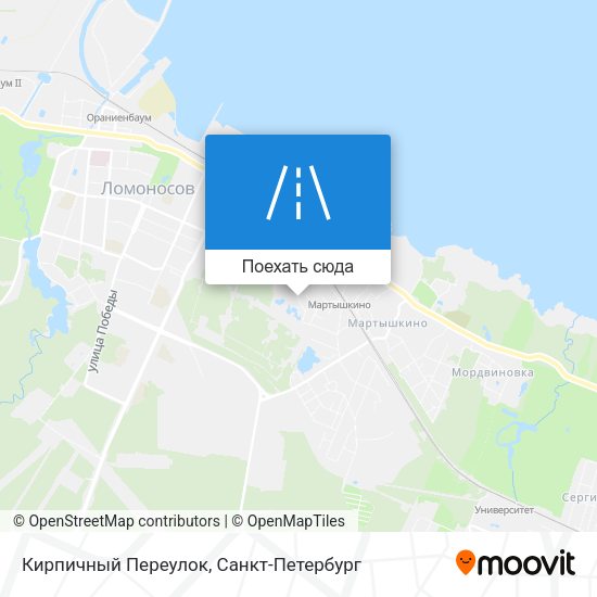 Карта Кирпичный Переулок