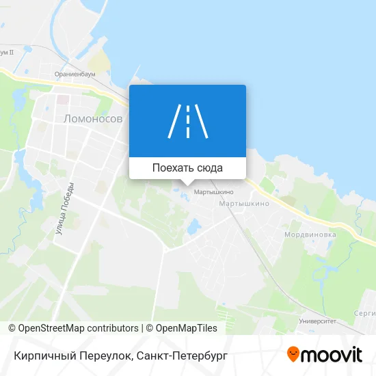 Карта Кирпичный Переулок