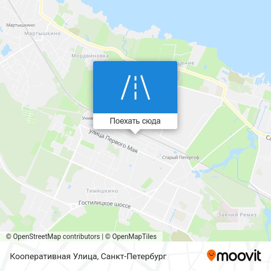 Карта Кооперативная Улица
