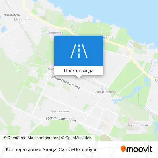 Карта Кооперативная Улица