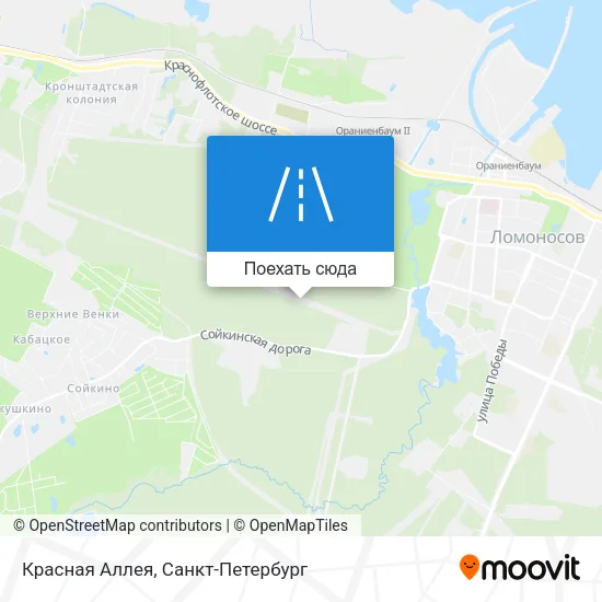 Карта Красная Аллея