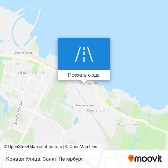 Карта Кривая Улица
