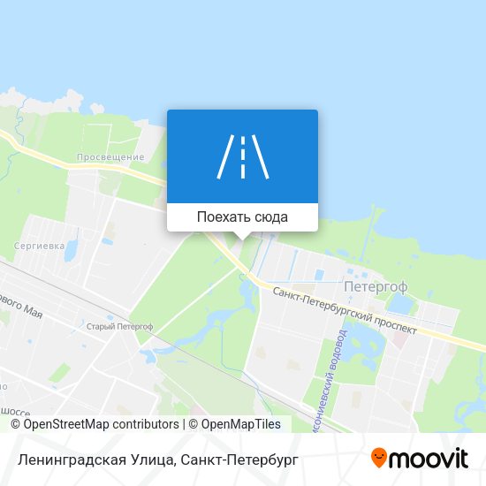 Карта Ленинградская Улица