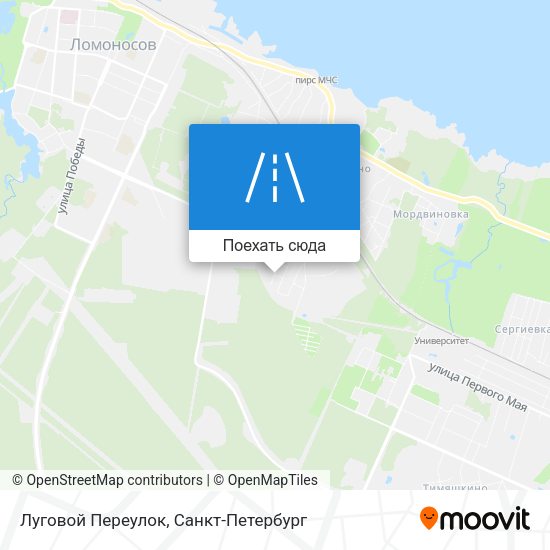 Карта Луговой Переулок