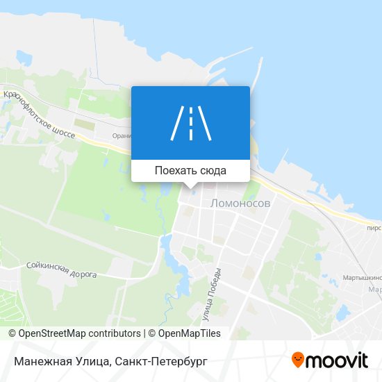 Карта Манежная Улица