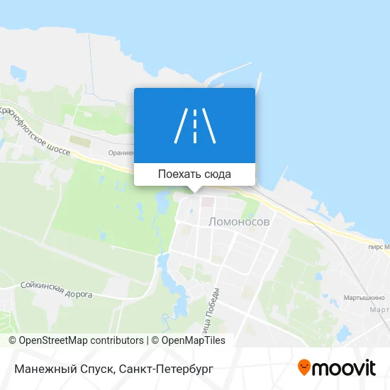 Карта Манежный Спуск