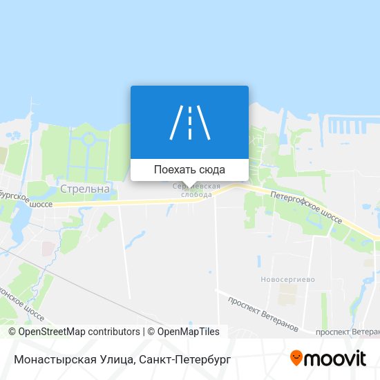 Карта Монастырская Улица