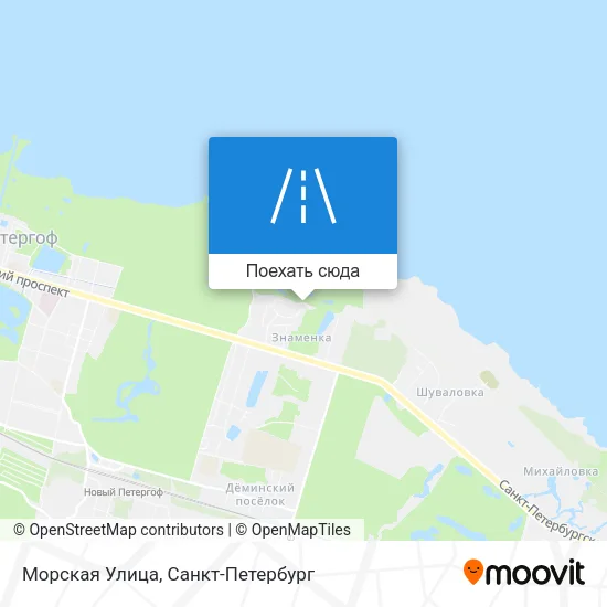 Карта Морская Улица