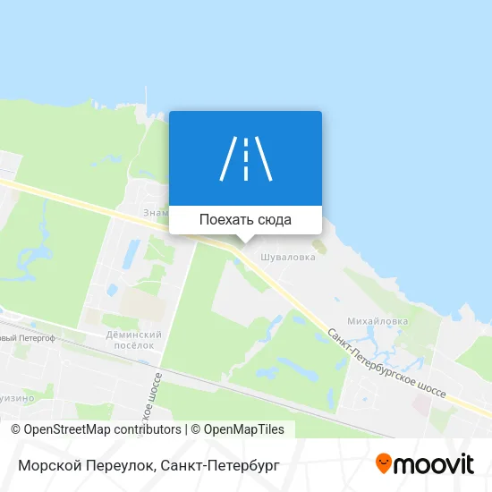 Карта Морской Переулок