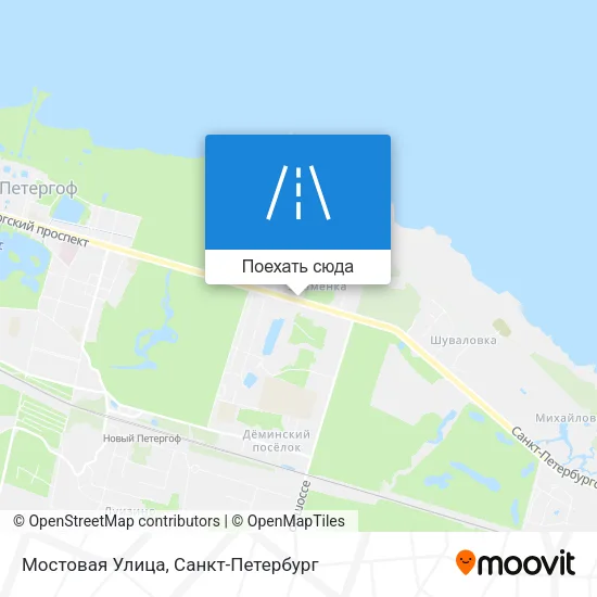 Карта Мостовая Улица