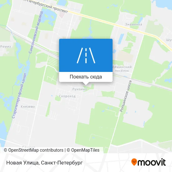 Карта Новая Улица