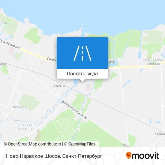 Карта Ново-Нарвское Шоссе