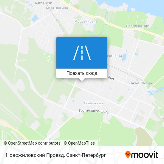 Карта Новожиловский Проезд
