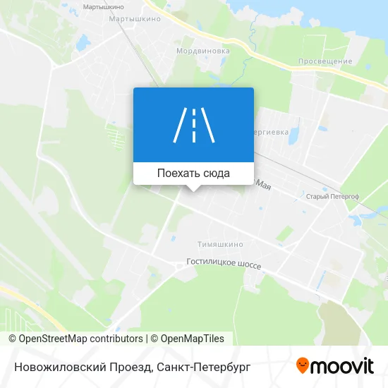 Карта Новожиловский Проезд