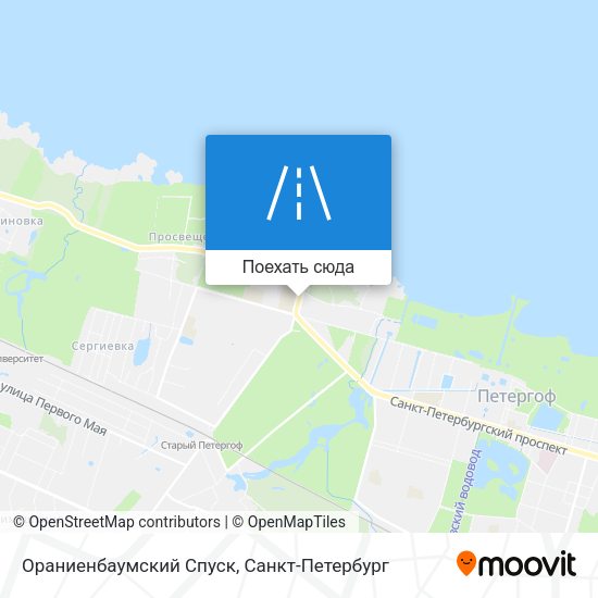 Карта Ораниенбаумский Спуск