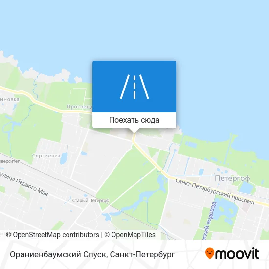 Карта Ораниенбаумский Спуск