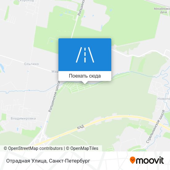 Карта Отрадная Улица