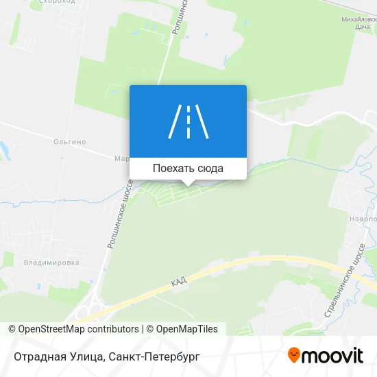 Карта Отрадная Улица