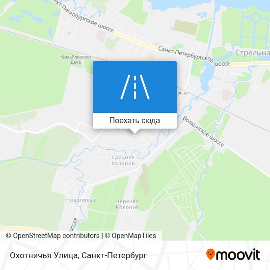 Карта Охотничья Улица