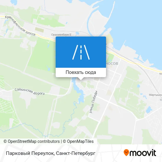 Карта Парковый Переулок