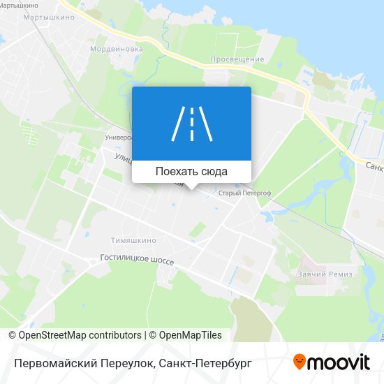 Карта Первомайский Переулок