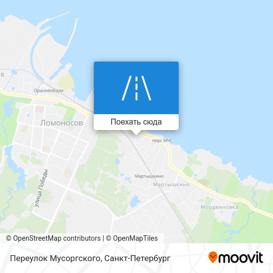 Карта Переулок Мусоргского
