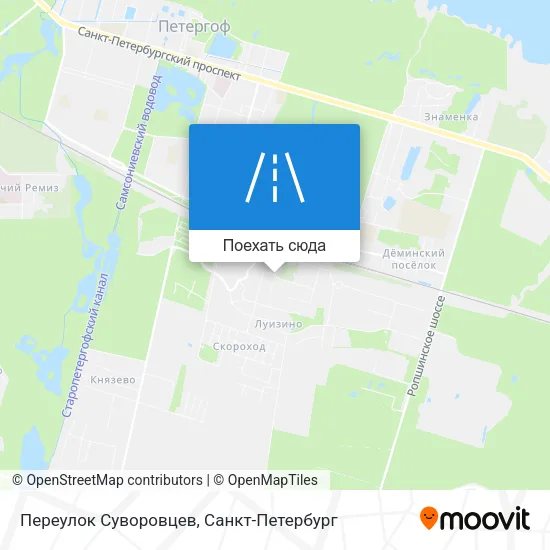 Карта Переулок Суворовцев