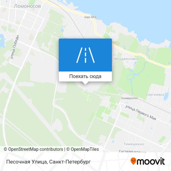Карта Песочная Улица