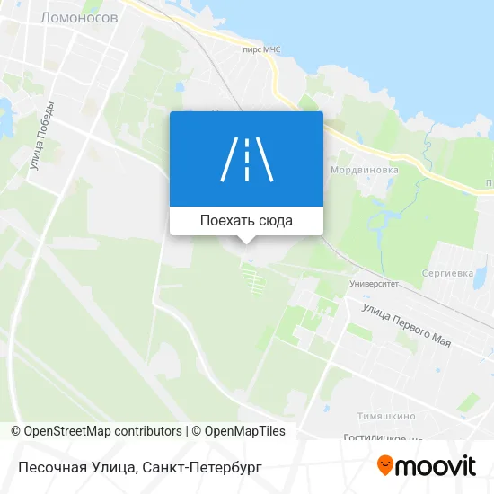 Карта Песочная Улица