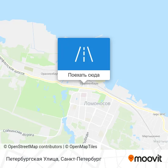 Карта Петербургская Улица