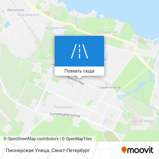 Карта Пионерская Улица