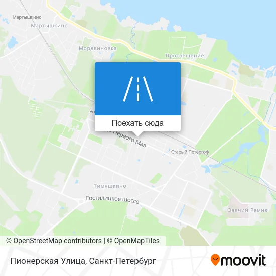 Карта Пионерская Улица