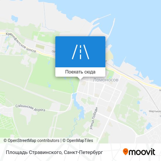 Карта Площадь Стравинского