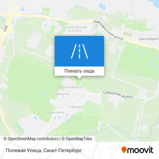 Карта Полевая Улица