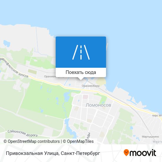 Карта Привокзальная Улица