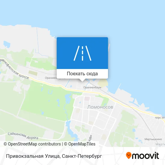 Карта Привокзальная Улица