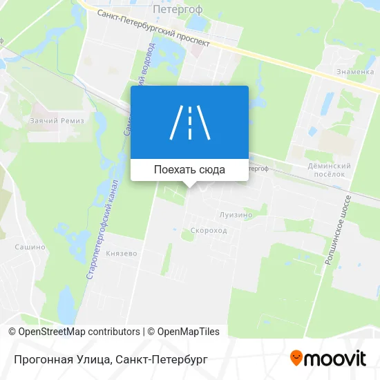 Карта Прогонная Улица