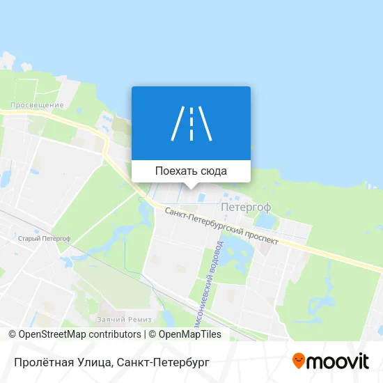 Карта Пролётная Улица