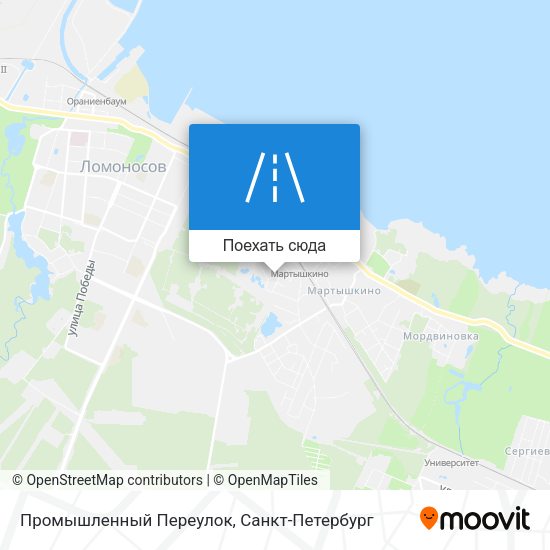Карта Промышленный Переулок