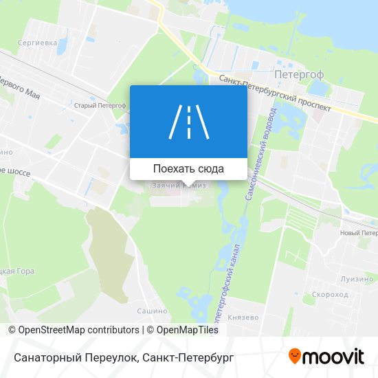 Карта Санаторный Переулок