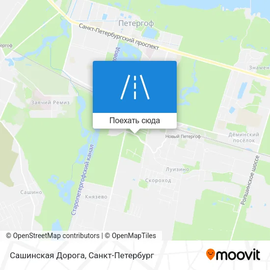 Карта Сашинская Дорога