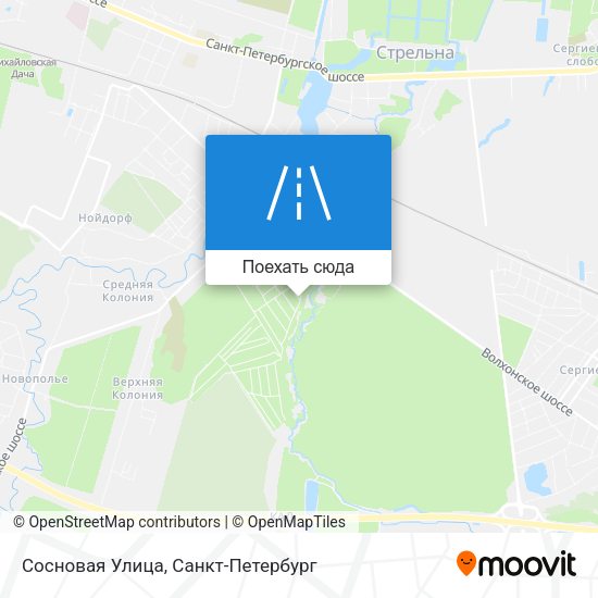 Карта Сосновая Улица
