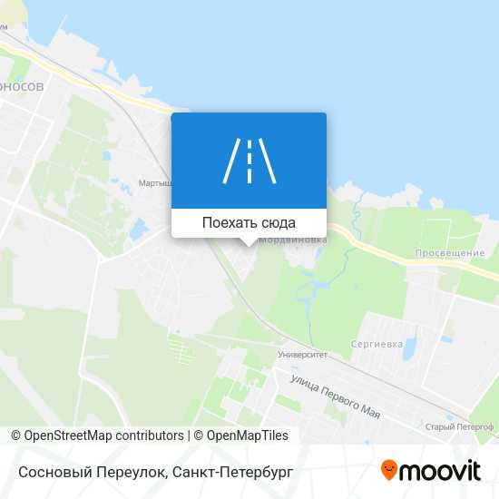 Карта Сосновый Переулок