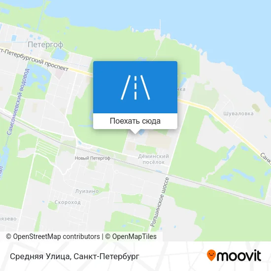 Карта Средняя Улица