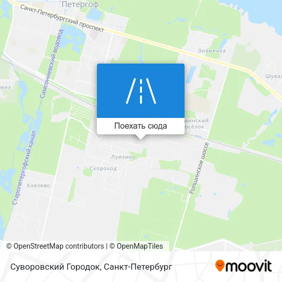Карта Суворовский Городок